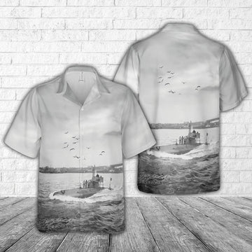 Us Navy Hawaiian Shirt, US Navy United States B-class submarine Hawaiian Shirt, Military Hawaiian Shirt