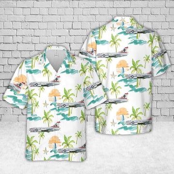 Us Navy Hawaiian Shirt, US Navy VA-87 Golden Warriors A-7E Corsair II Hawaiian Shirt, Military Hawaiian Shirt