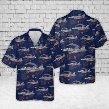 Us Navy Hawaiian Shirt, US Navy VAQ-140 Patriots EA-18G Hawaiian Shirt, Military Hawaiian Shirt