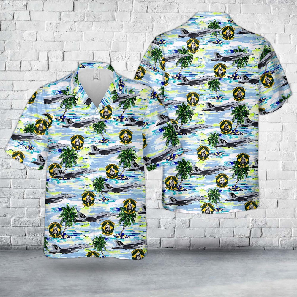 Us Navy Hawaiian Shirt, US Navy VAQ-209 Star Warriors Boeing EA-18G Growler Vader Hawaiian Shirt, Military Hawaiian Shirt