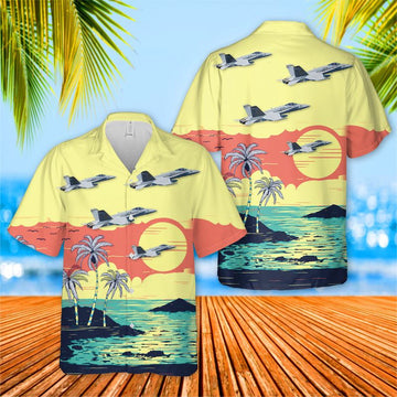 Us Navy Hawaiian Shirt, US Navy VFA-15 Valions FA-18E Super Hornet Hawaiian Shirt, Military Hawaiian Shirt