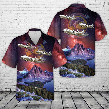 Us Navy Hawaiian Shirt, US Navy VP-40 P-3C Fighting Marlins Hawaiian Shirt, Military Hawaiian Shirt