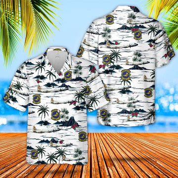 Us Navy Hawaiian Shirt, US Navy VP-44 (1951-1991) Lockheed P-3C Orion Hawaiian Shirt, Military Hawaiian Shirt