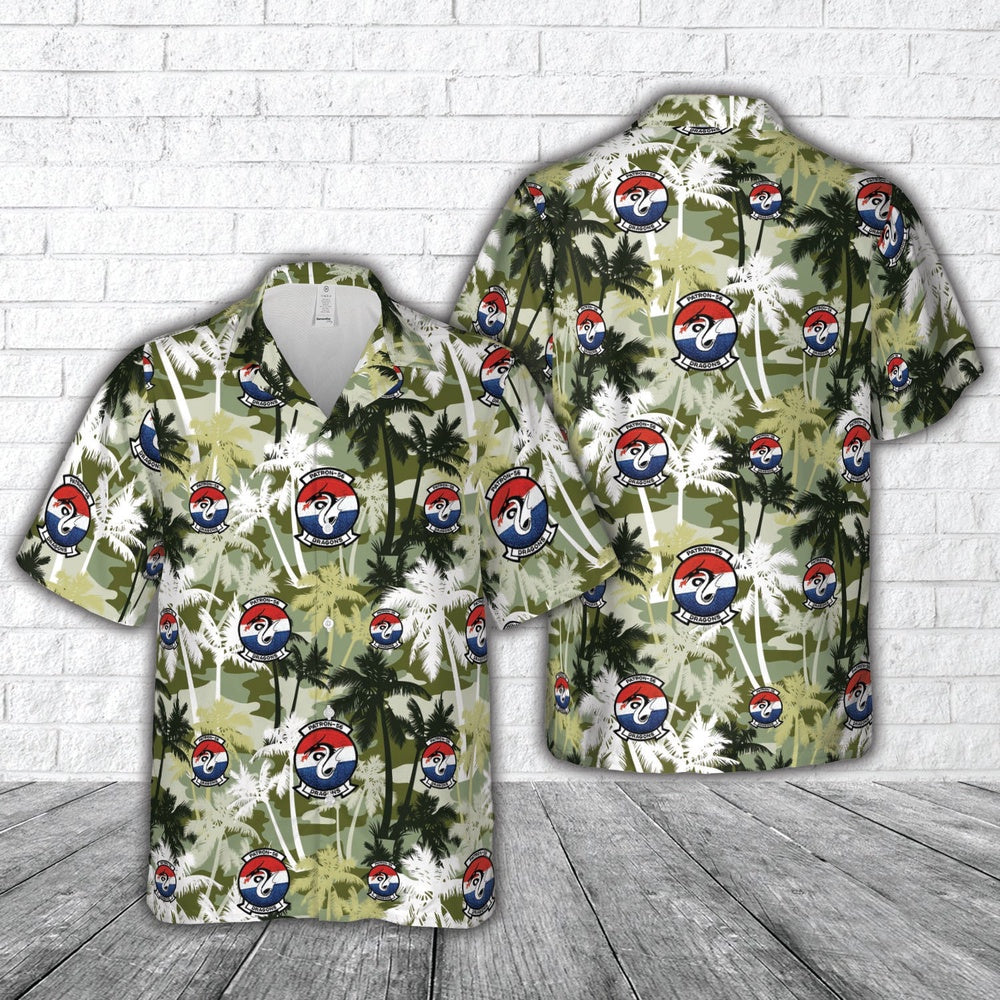 Us Navy Hawaiian Shirt, US Navy VP-56 Dragons Lockheed P-3C Orion Hawaiian Shirt, Military Hawaiian Shirt