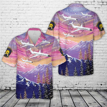 Us Navy Hawaiian Shirt, US Navy VR-58 Sunseekers C-9B Skytrain II Hawaiian Shirt, Military Hawaiian Shirt