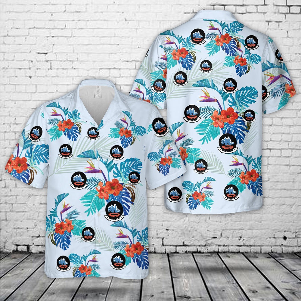 Us Navy Hawaiian Shirt, US Navy VS-37 S-3A Viking Hawaiian Shirt, Military Hawaiian Shirt