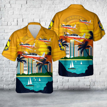 Us Navy Hawaiian Shirt, US Navy VT-28 Rangers T-6B Texan II Hawaiian Shirt, Military Hawaiian Shirt