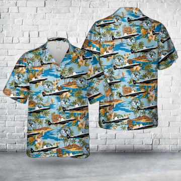 Us Navy Hawaiian Shirt, US Navy VW-1 Typhoon Trackers Lockeed WC-121N Warning Star BuNo 145928 Hawaiian Shirt