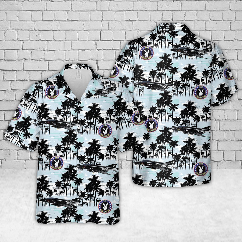 Us Navy Hawaiian Shirt, US Navy VX-4, Air Test and Evaluation Squadron Four, F-4J Phantom Hawaiian Shirt
