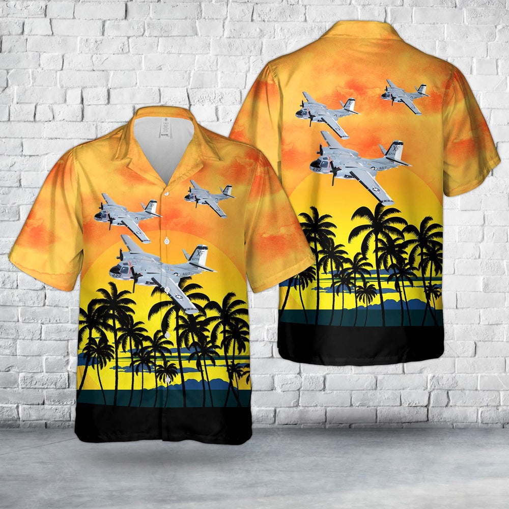 Us Navy Hawaiian Shirt, US Navy VX-4 Evaluators C-1A Hawaiian Shirt, Military Hawaiian Shirt