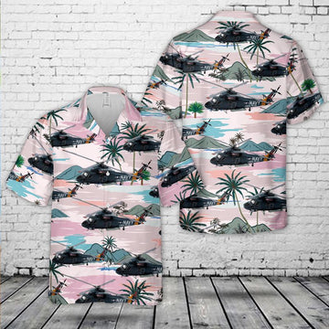Us Navy Hawaiian Shirt, US Navy Vietnam Era Kaman SH-2F Seasprite Hawaiian Shirt, Military Hawaiian Shirt