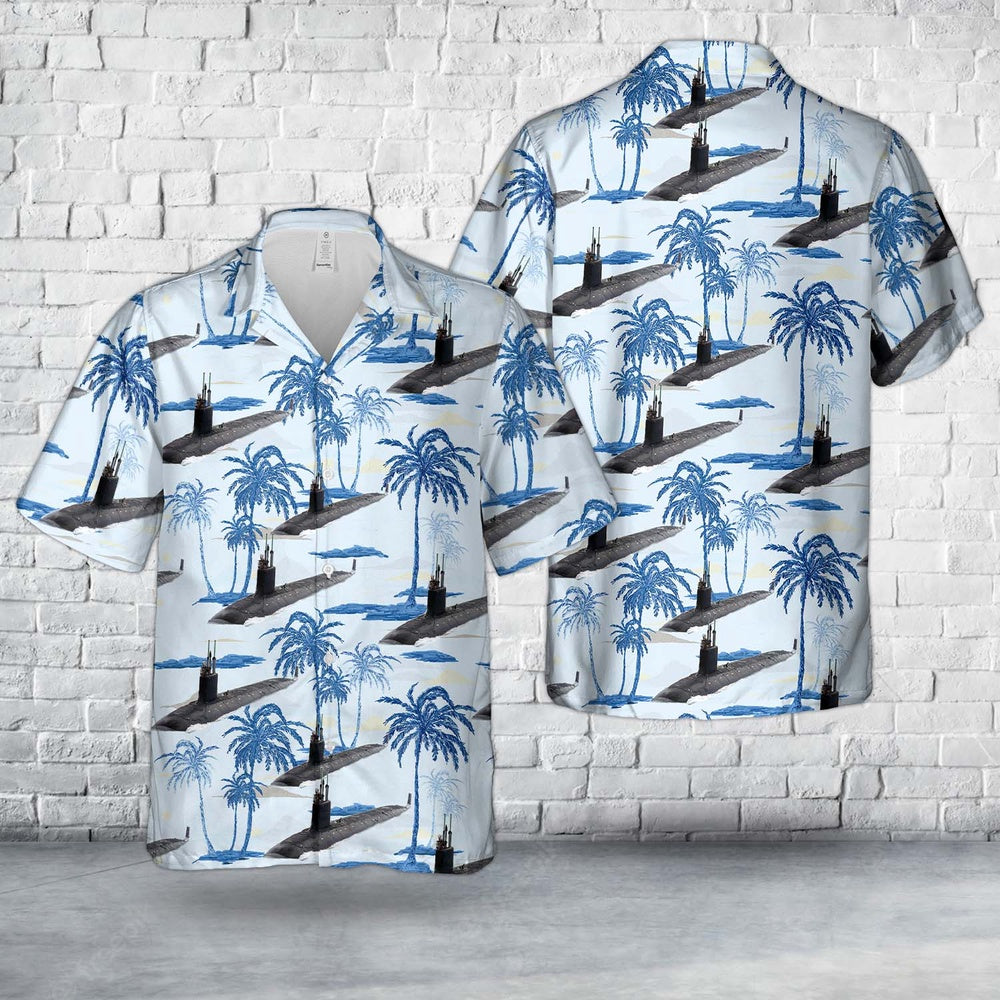 Us Navy Hawaiian Shirt, US Navy Virginia-class submarine Hawaiian Shirt, Military Hawaiian Shirt