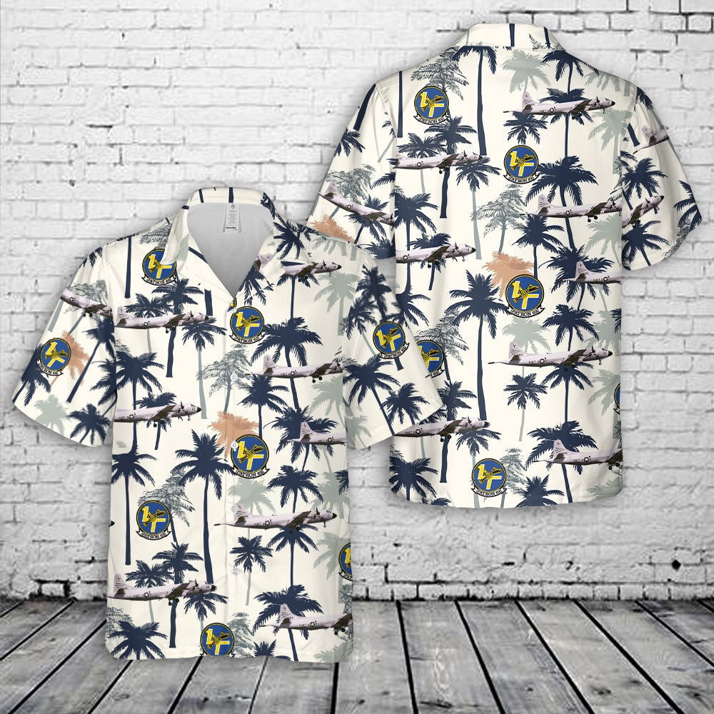 Us Navy Hawaiian Shirt, United States Navy Patrol Squadron 62 (VP-62) P-3B, BuNo 153414 Hawaiian Shirt, Military Hawaiian Shirt