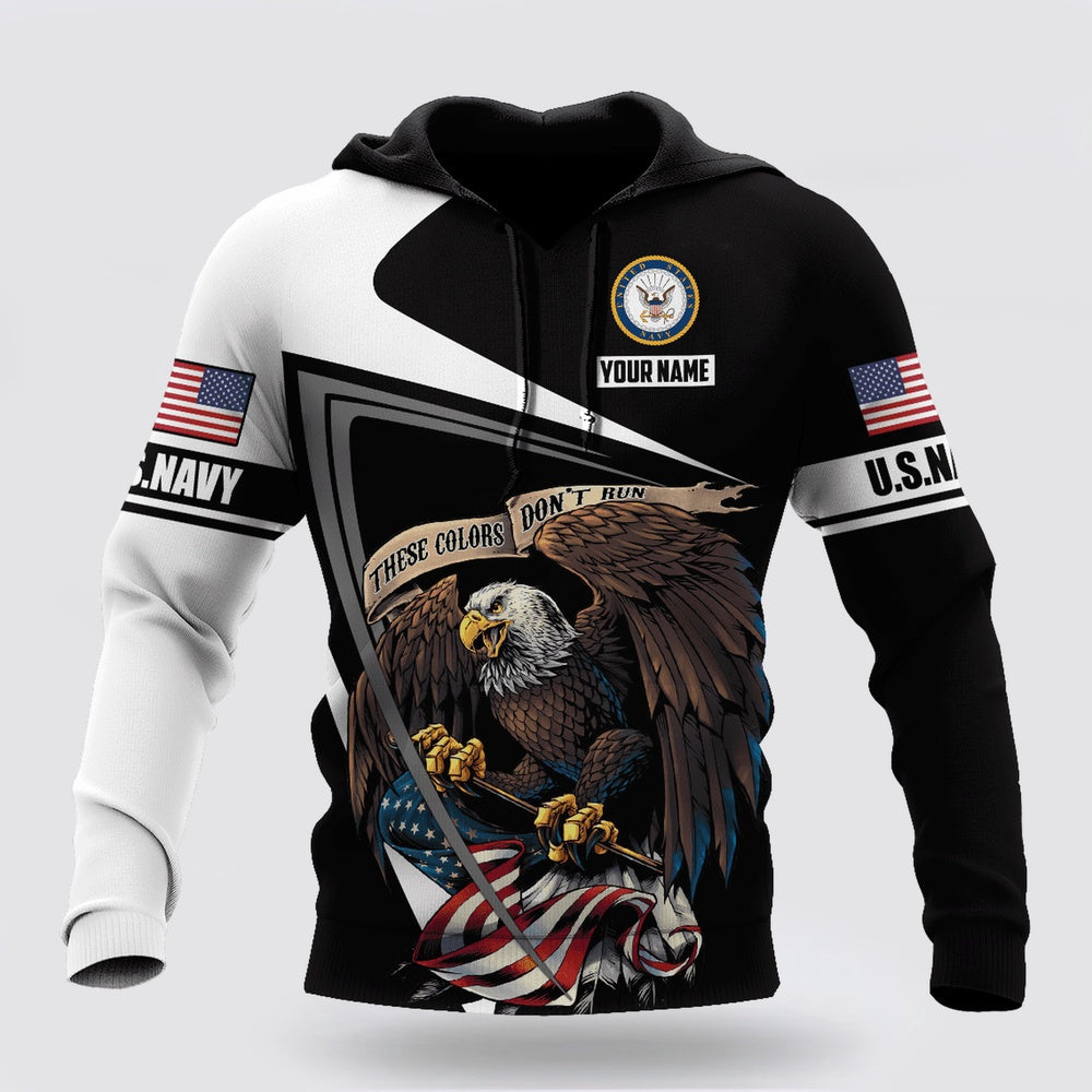 Us Navy Hoodie, Custom name US Navy Veteran Hoodie Proud Military