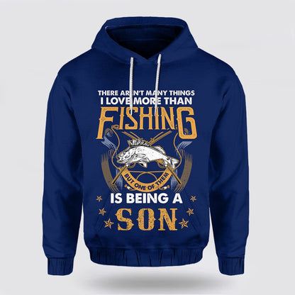Us Navy Hoodie, Father Day 3D Hoodie FishIng And BeIng A Son Navy