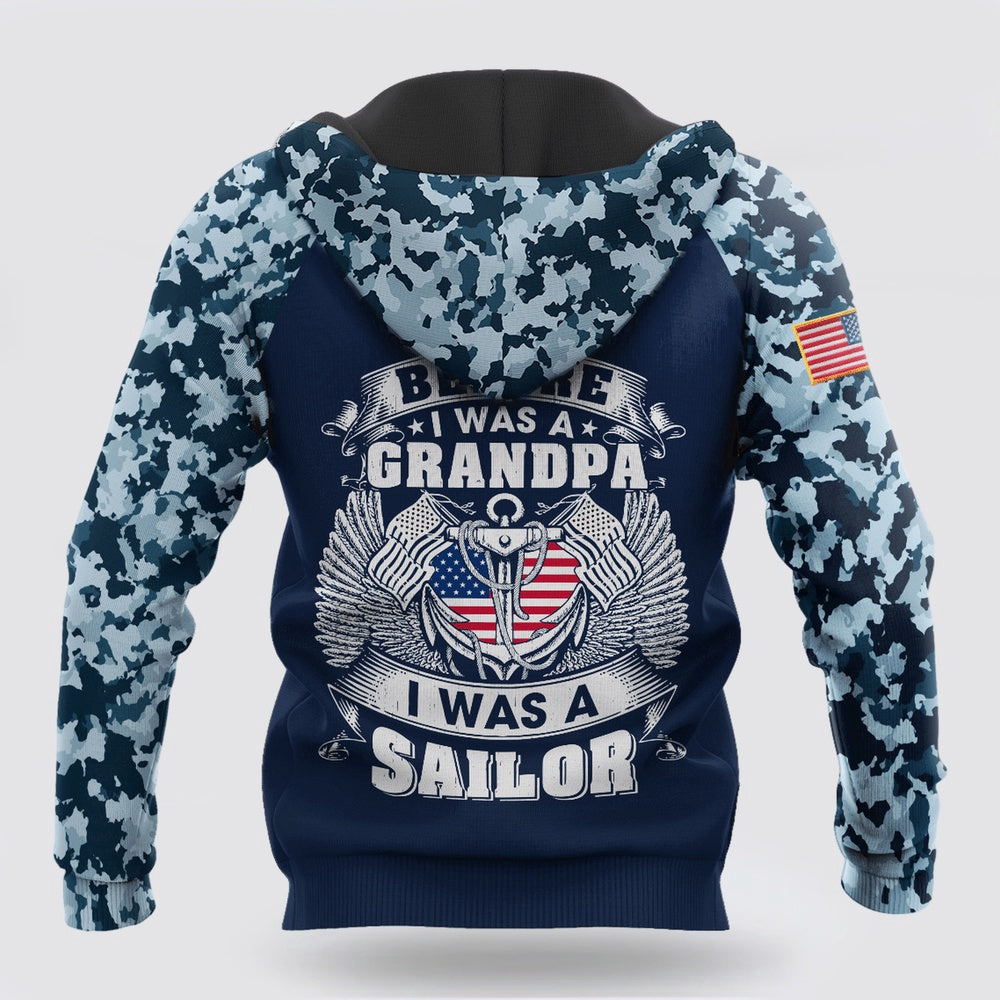 Us Navy Hoodie, Navy Veteran All Over Print 3D Hoodie