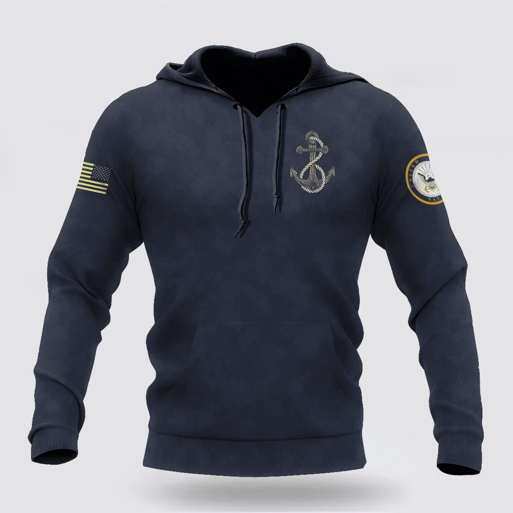 Us Navy Hoodie, Navy Veteran Dont Give Up The Ship Unisex Hoodie