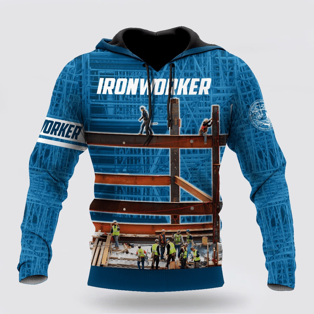 Us Navy Hoodie, Premium 3D Printed Unisex Navy Ironworker Shirt Hoodie