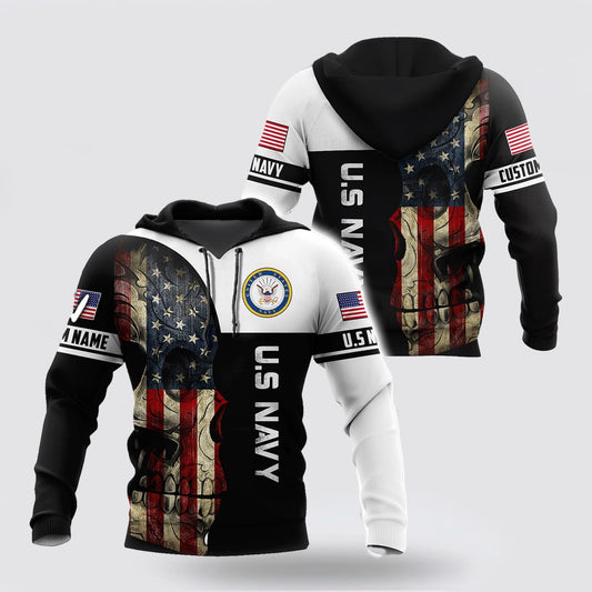 Us Navy Hoodie, Proud To Be United States Navy Personalized Name Hoodie