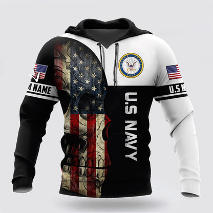 Us Navy Hoodie, Proud To Be United States Navy Personalized Name Hoodie