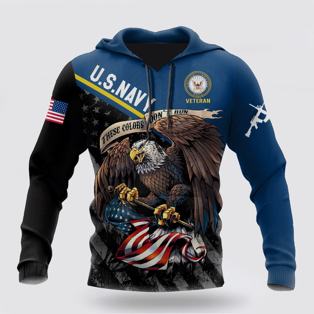 Us Navy Hoodie, Us Veteran Navy 3D All Over Printed Shirts For Men And Women Hoodie