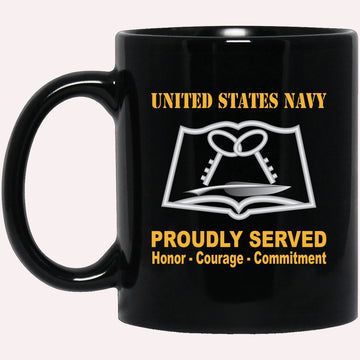 Us Navy Mug, Veterans Mug, Navy Culinary Specialist Navy CS Proudly Served Black Mug, Military Coffee Mugs, Us Navy Coffee Mugs