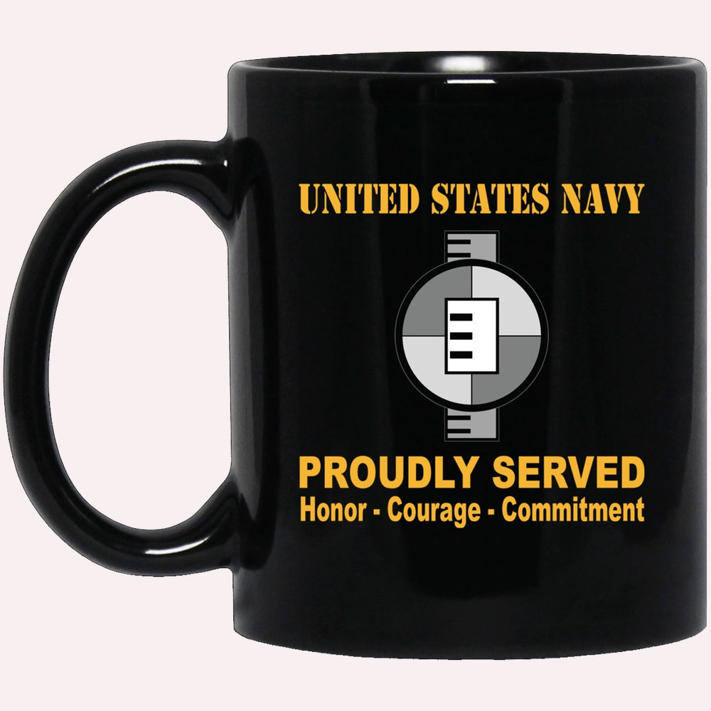 Us Navy Mug, Veterans Mug, Navy Engineering Aide Navy EA Proudly Served Black Mug, Military Coffee Mugs, Us Navy Coffee Mugs