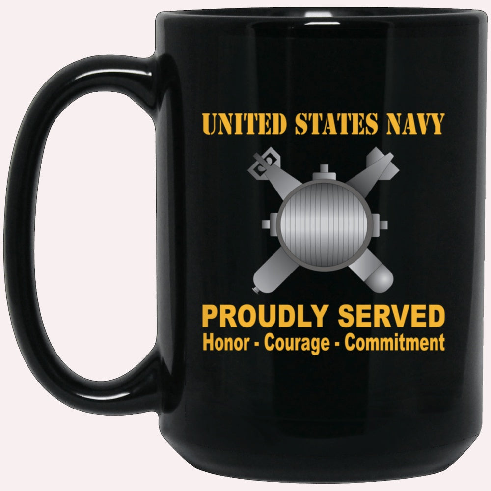 Us Navy Mug, Veterans Mug, Navy Explosive Ordnance Disposal Navy EOD Proudly Served Black Mug, Military Coffee Mugs, Us Navy Coffee Mugs