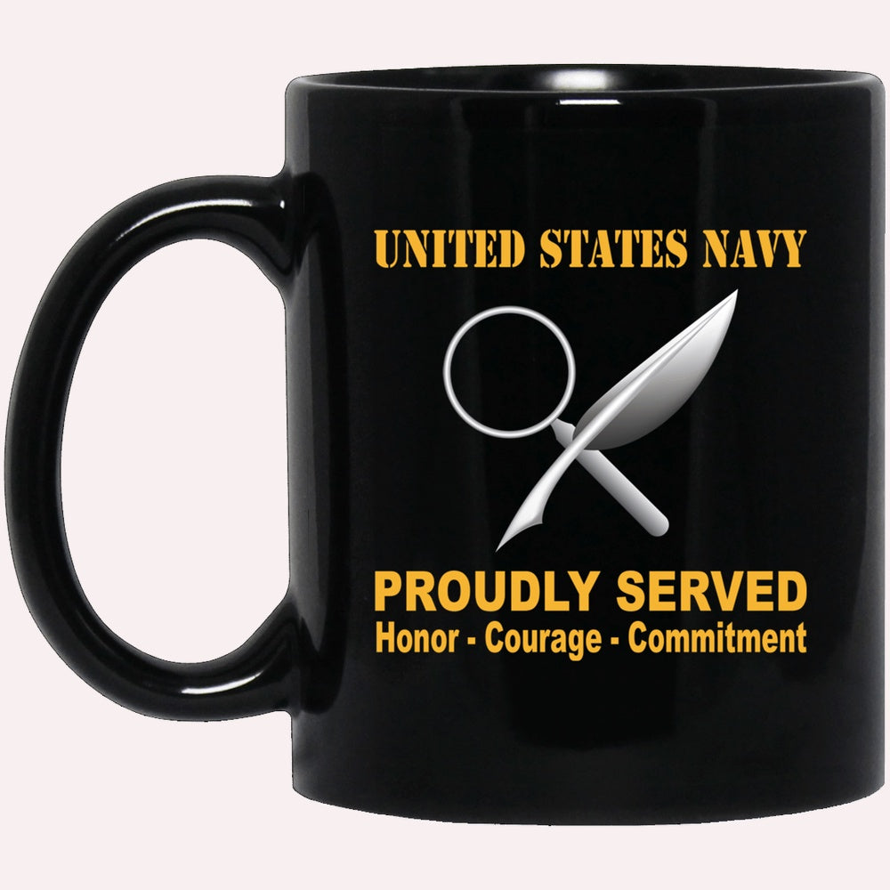 Us Navy Mug, Veterans Mug, Navy Intelligence Specialist Navy IS Proudly Served Black Mug, Military Coffee Mugs, Us Navy Coffee Mugs