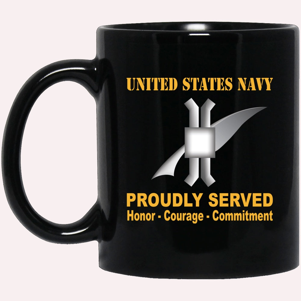 Us Navy Mug, Veterans Mug, Navy Legalman Navy LN Proudly Served Black Mug, Military Coffee Mugs, Us Navy Coffee Mugs
