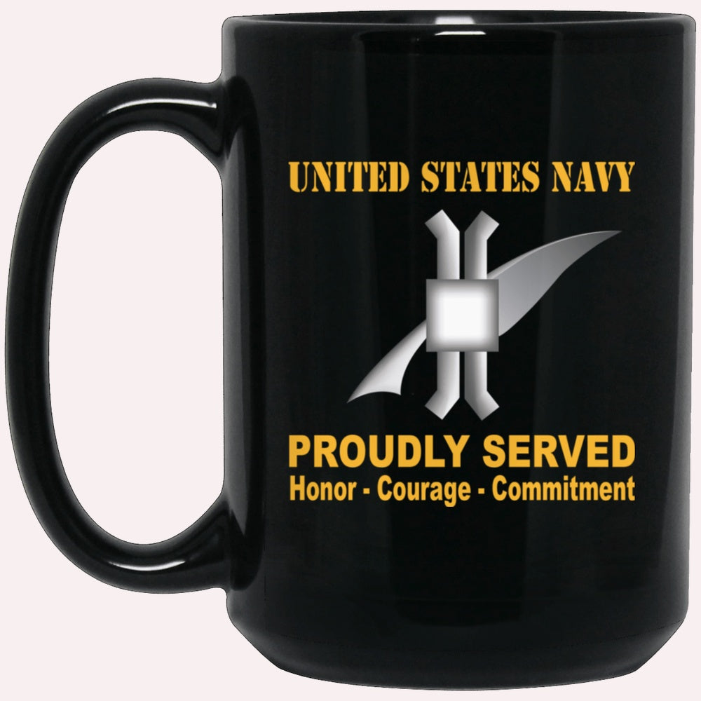 Us Navy Mug, Veterans Mug, Navy Legalman Navy LN Proudly Served Black Mug, Military Coffee Mugs, Us Navy Coffee Mugs