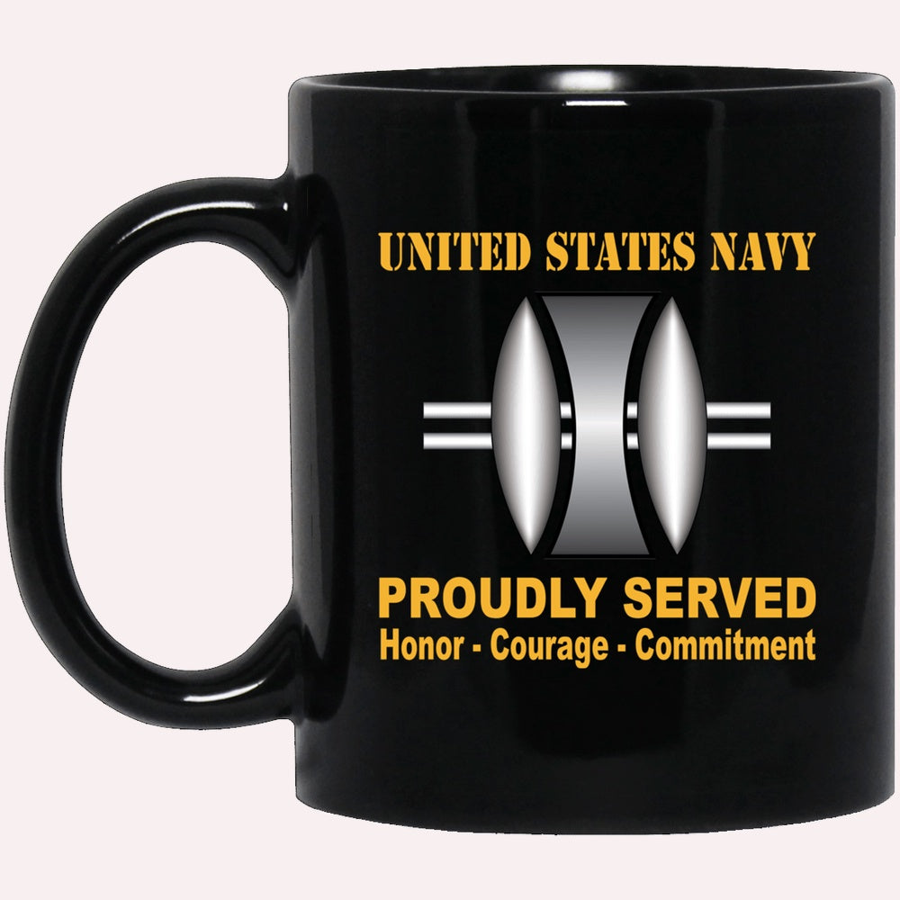 Us Navy Mug, Veterans Mug, Navy Opticalman Navy OM Proudly Served Black Mug, Military Coffee Mugs, Us Navy Coffee Mugs