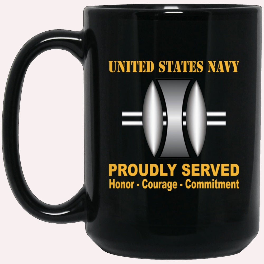 Us Navy Mug, Veterans Mug, Navy Opticalman Navy OM Proudly Served Black Mug, Military Coffee Mugs, Us Navy Coffee Mugs