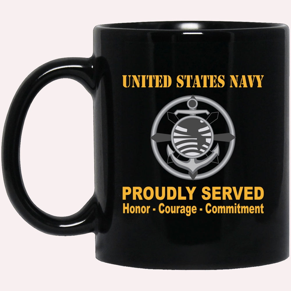 Us Navy Mug, Veterans Mug, Navy Religious Program Specialist Navy RP Proudly Served Black Mug, Military Coffee Mugs, Us Navy Coffee Mugs