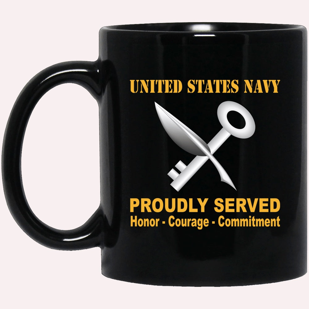 Us Navy Mug, Veterans Mug, Navy Ship's Serviceman Navy SH Proudly Served Black Mug, Military Coffee Mugs, Us Navy Coffee Mugs