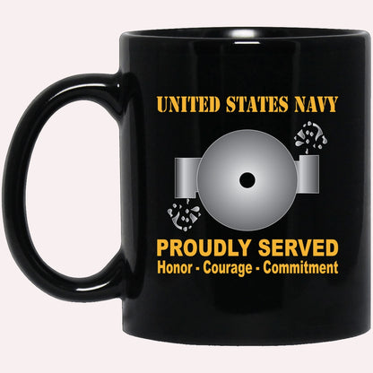 Us Navy Mug, Veterans Mug, U.S Navy Boiler technician Navy BT Proudly Served Black Mug, Military Coffee Mugs, Us Navy Coffee Mugs