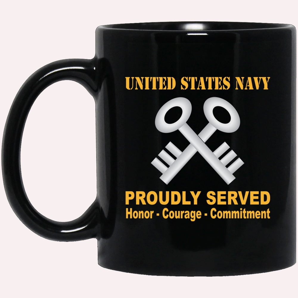 Us Navy Mug, Veterans Mug, U.S Navy Logistics specialist Navy LS Proudly Served Black Mug, Military Coffee Mugs, Us Navy Coffee Mugs