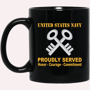 Us Navy Mug, Veterans Mug, U.S Navy Logistics specialist Navy LS Proudly Served Black Mug, Military Coffee Mugs, Us Navy Coffee Mugs