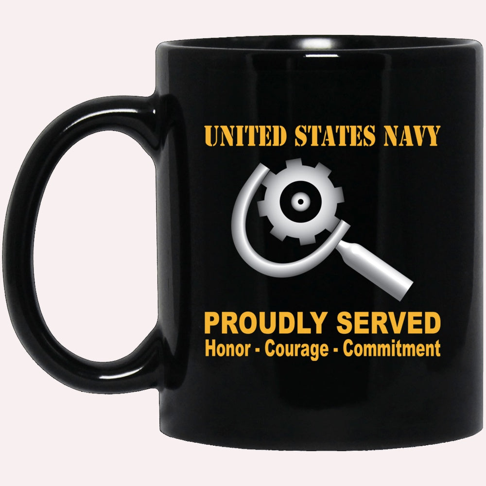 Us Navy Mug, Veterans Mug, U.S Navy Machinery repairman Navy MR Proudly Served Black Mug, Military Coffee Mugs, Us Navy Coffee Mugs