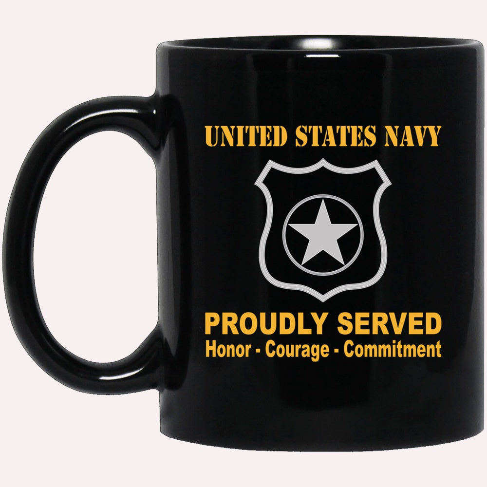 Us Navy Mug, Veterans Mug, U.S Navy Master-at-arms Navy MA Proudly Served Black Mug, Military Coffee Mugs, Us Navy Coffee Mugs