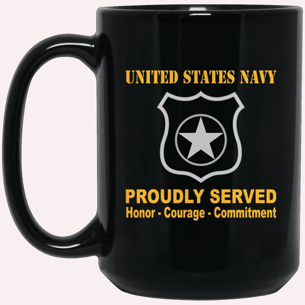Us Navy Mug, Veterans Mug, U.S Navy Master-at-arms Navy MA Proudly Served Black Mug, Military Coffee Mugs, Us Navy Coffee Mugs