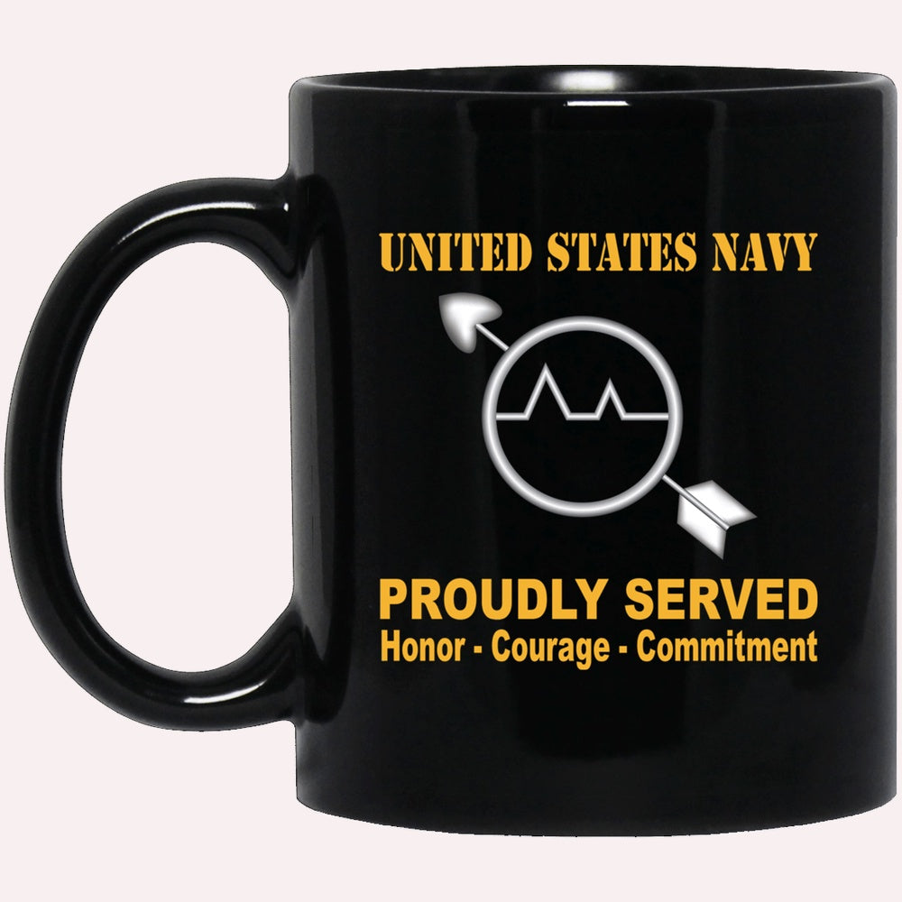 Us Navy Mug, Veterans Mug, U.S Navy Operations specialist Navy OS Proudly Served Black Mug, Military Coffee Mugs, Us Navy Coffee Mugs