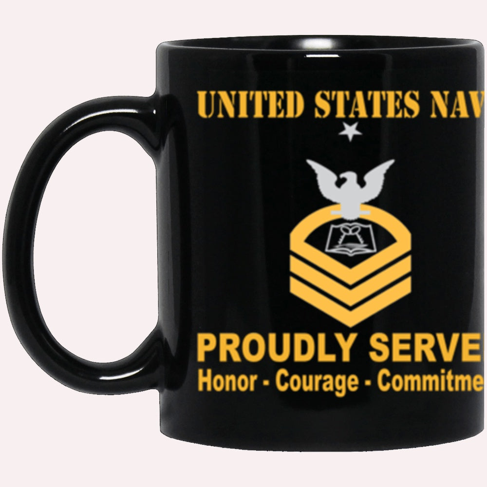 Us Navy Mug, Veterans Mug, US Navy Culinary Specialist Navy CS E-8 Black Mug, Military Coffee Mugs, Us Navy Coffee Mugs
