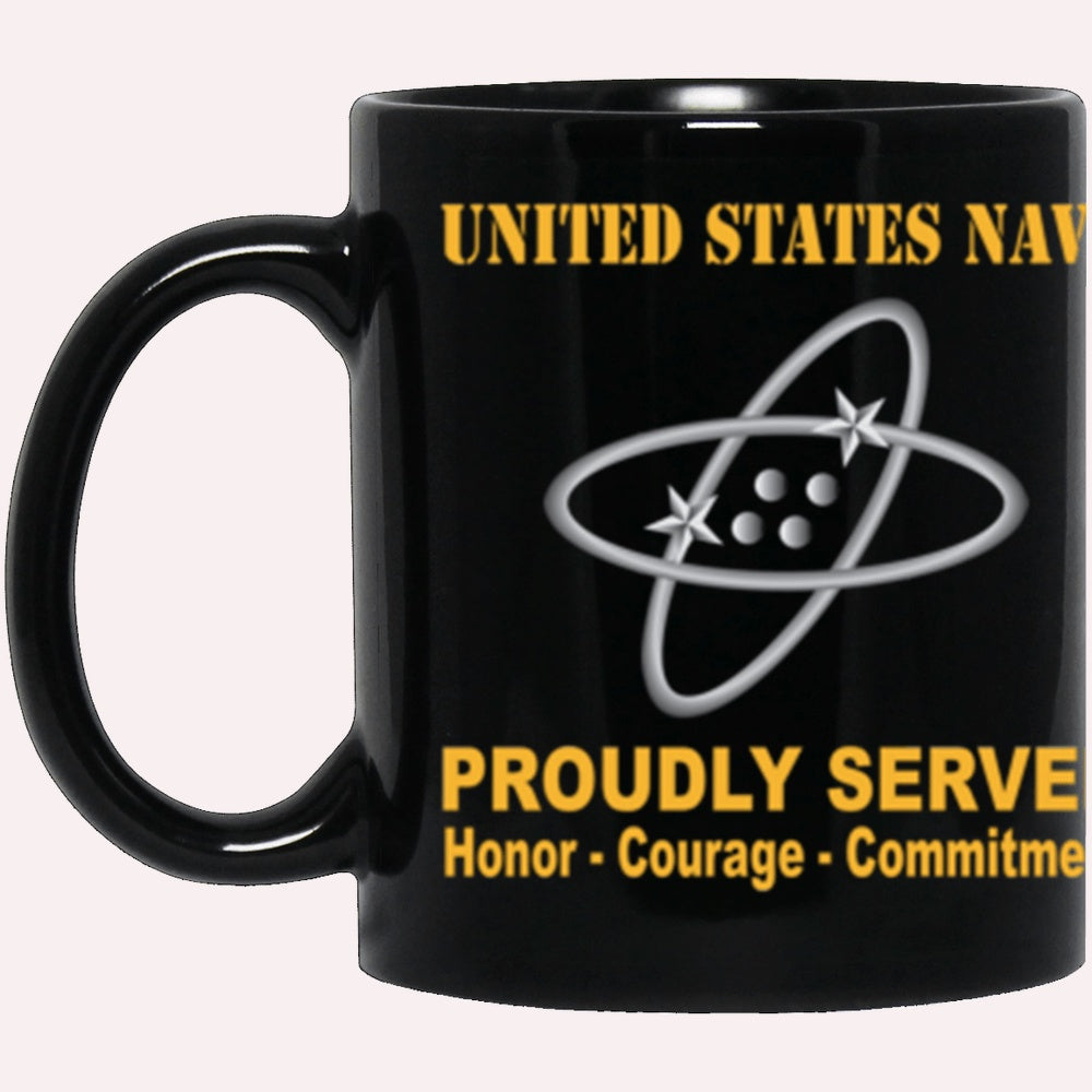 Us Navy Mug, Veterans Mug, US Navy Electronics technician Navy ET Proudly Served Core Values Black Mug, Military Coffee Mugs, Us Navy Coffee Mugs