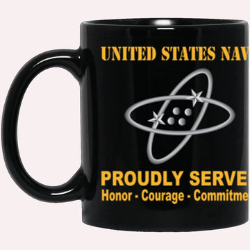 Us Navy Mug, Veterans Mug, US Navy Electronics technician Navy ET Proudly Served Core Values Black Mug, Military Coffee Mugs, Us Navy Coffee Mugs