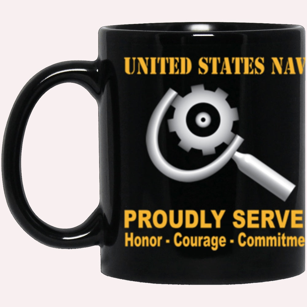 Us Navy Mug, Veterans Mug, US Navy Machinery repairman Navy MR Proudly Served Core Values Black Mug, Military Coffee Mugs, Us Navy Coffee Mugs