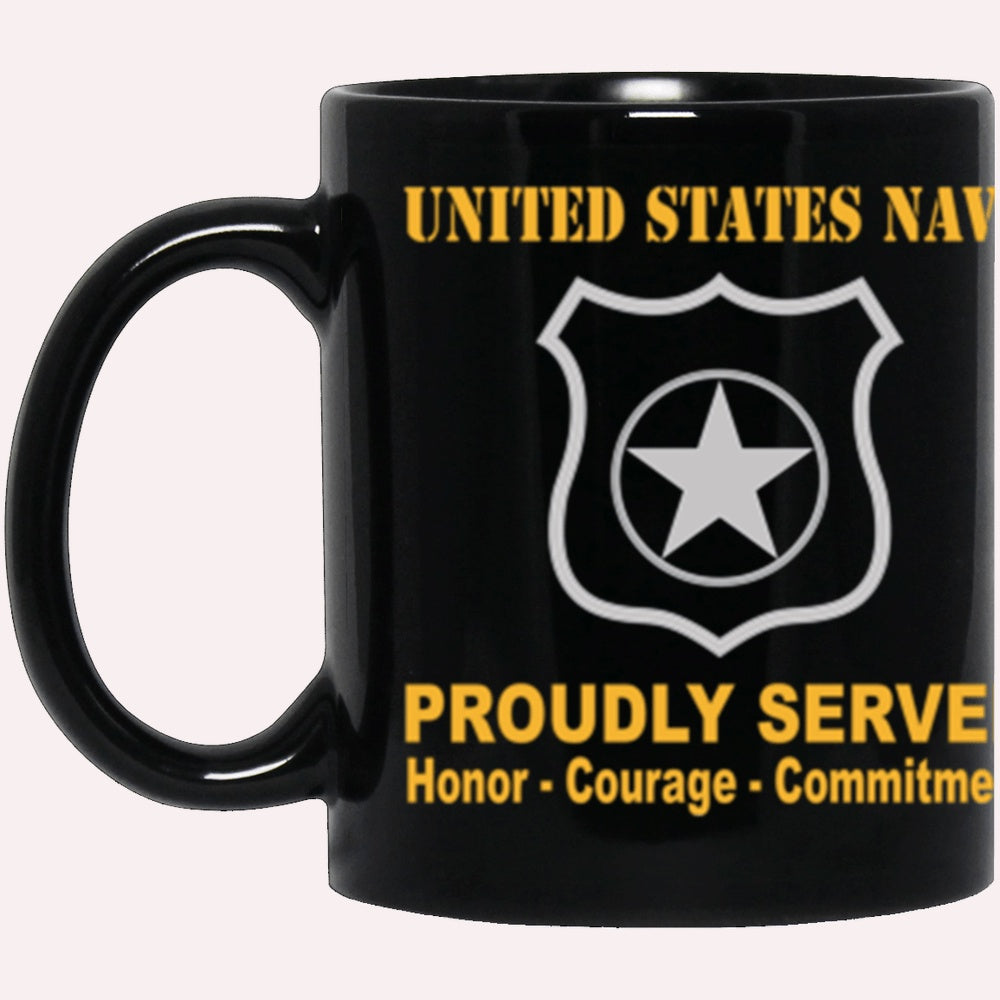 Us Navy Mug, Veterans Mug, US Navy Master-at-arms Navy MA Proudly Served Core Values Black Mug, Military Coffee Mugs, Us Navy Coffee Mugs