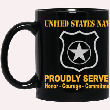 Us Navy Mug, Veterans Mug, US Navy Master-at-arms Navy MA Proudly Served Core Values Black Mug, Military Coffee Mugs, Us Navy Coffee Mugs