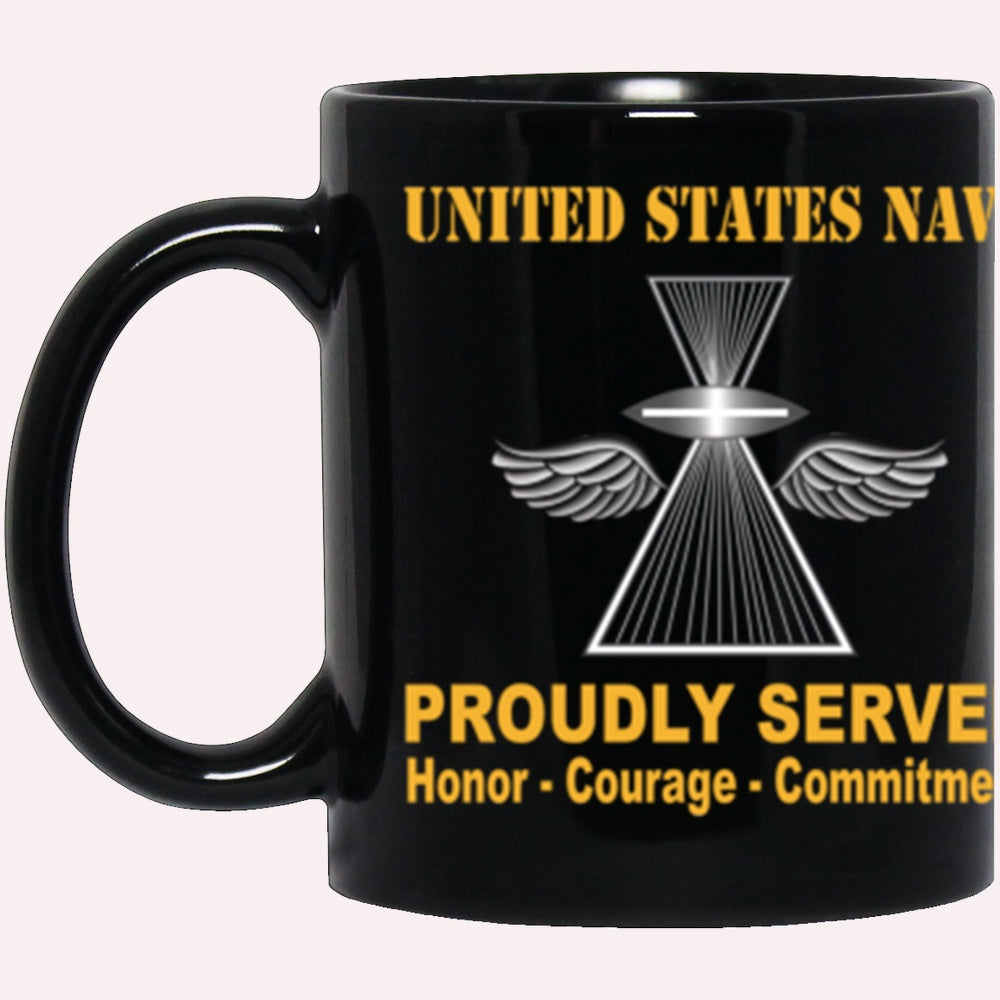 Us Navy Mug, Veterans Mug, US Navy Navy Aviation Photographer's Mate Navy PH Proudly Served Core Values Black Mug, Military Coffee Mugs, Us Navy Coffee Mugs