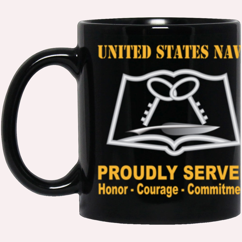 Us Navy Mug, Veterans Mug, US Navy Navy Culinary Specialist Navy CS Proudly Served Core Values Black Mug, Military Coffee Mugs, Us Navy Coffee Mugs